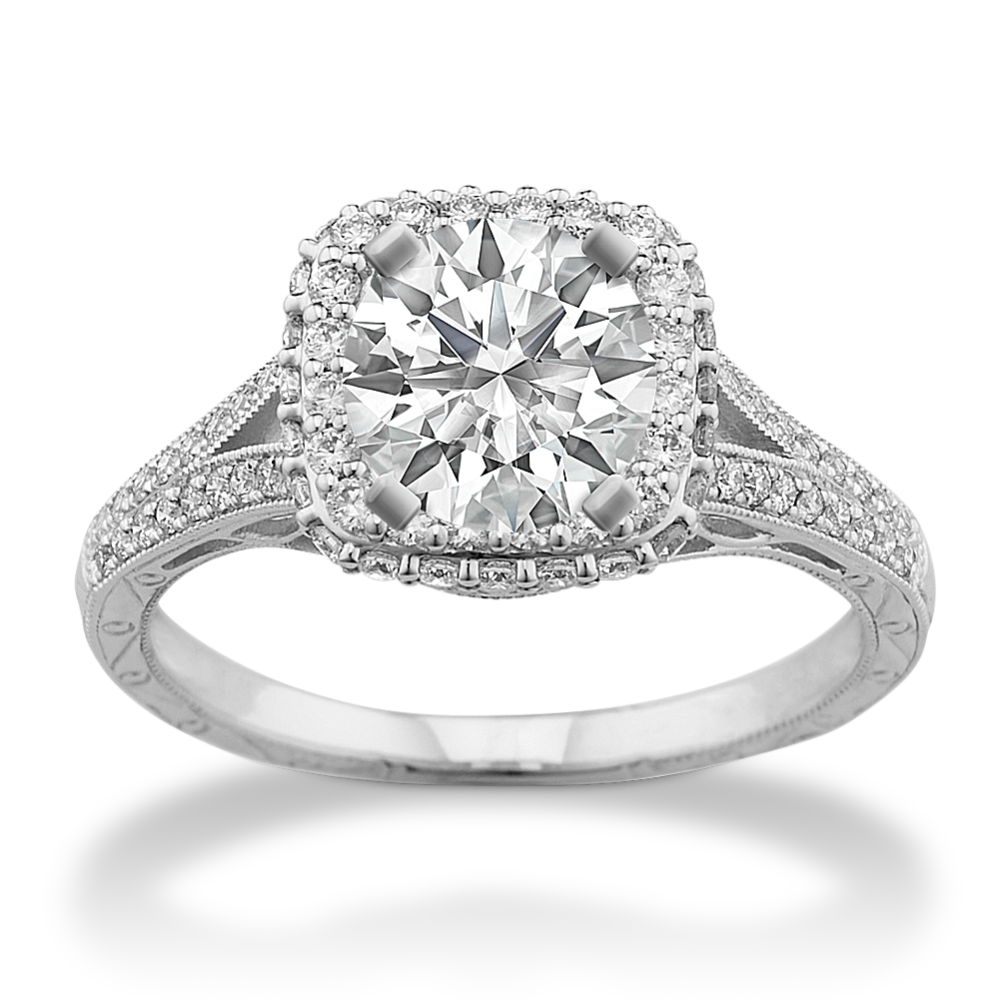 Cora Halo Engagement Ring