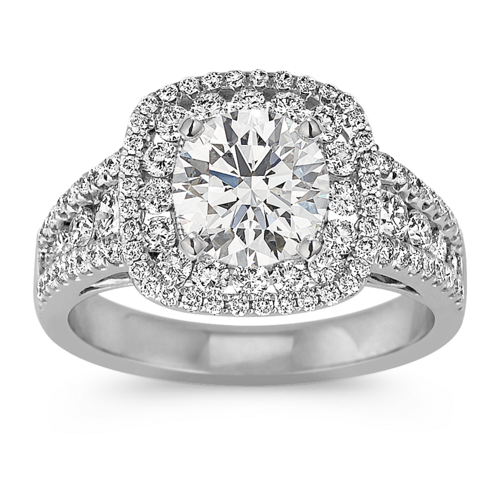 Maxine Double Halo Engagement Ring
