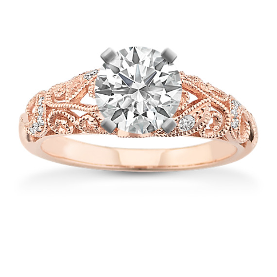 diamond engagement rings rose gold