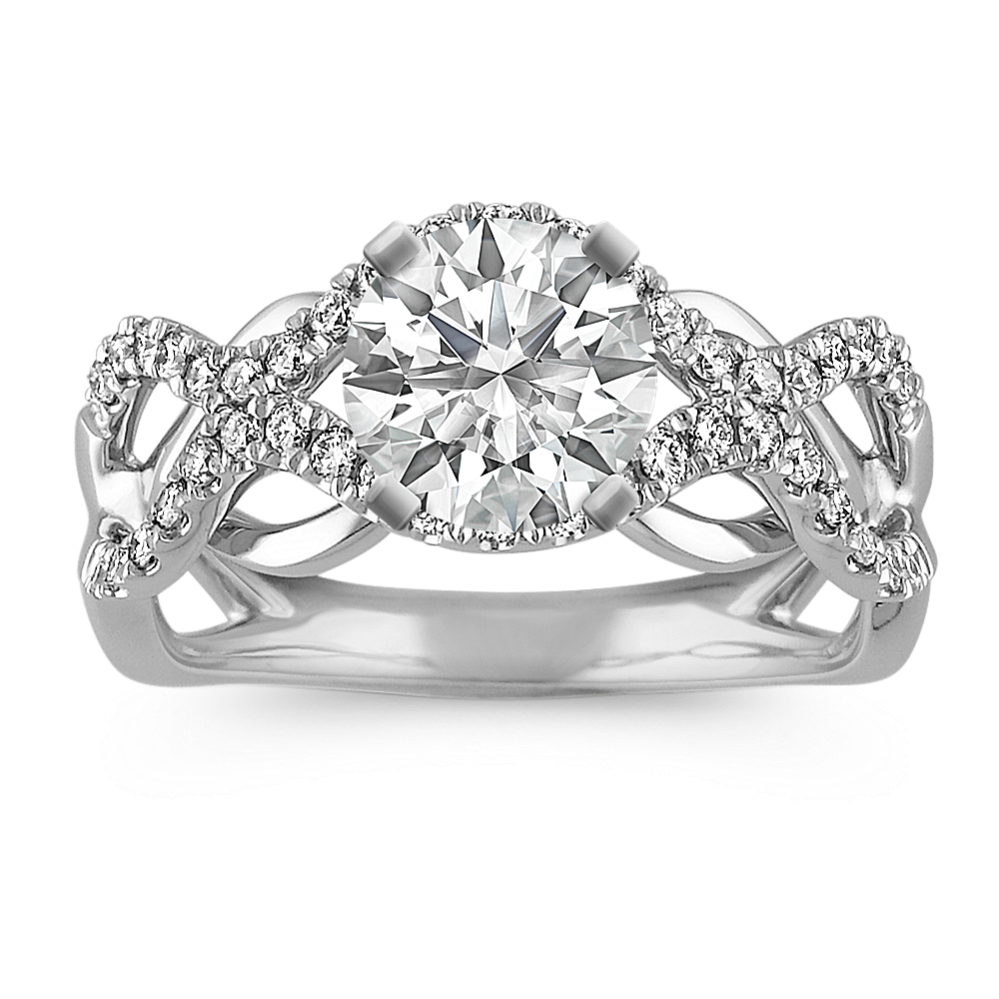 Aberdeen Diamond Infinity Ring in 14K White Gold