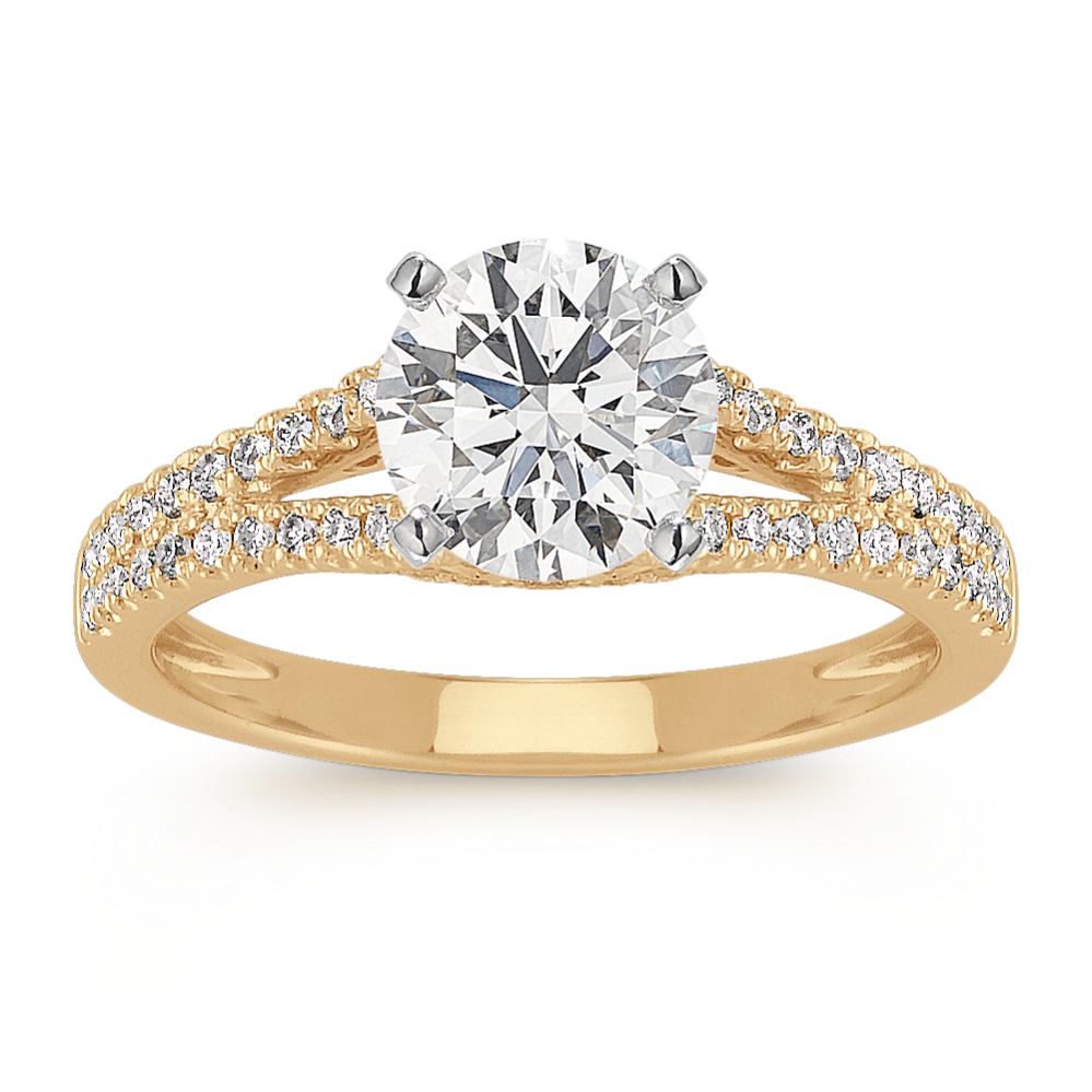 Claribel Split-Shank Engagement Ring