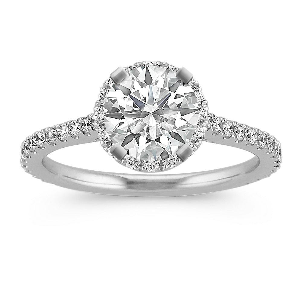 Siena Halo Engagement Ring for 1 ct. Round
