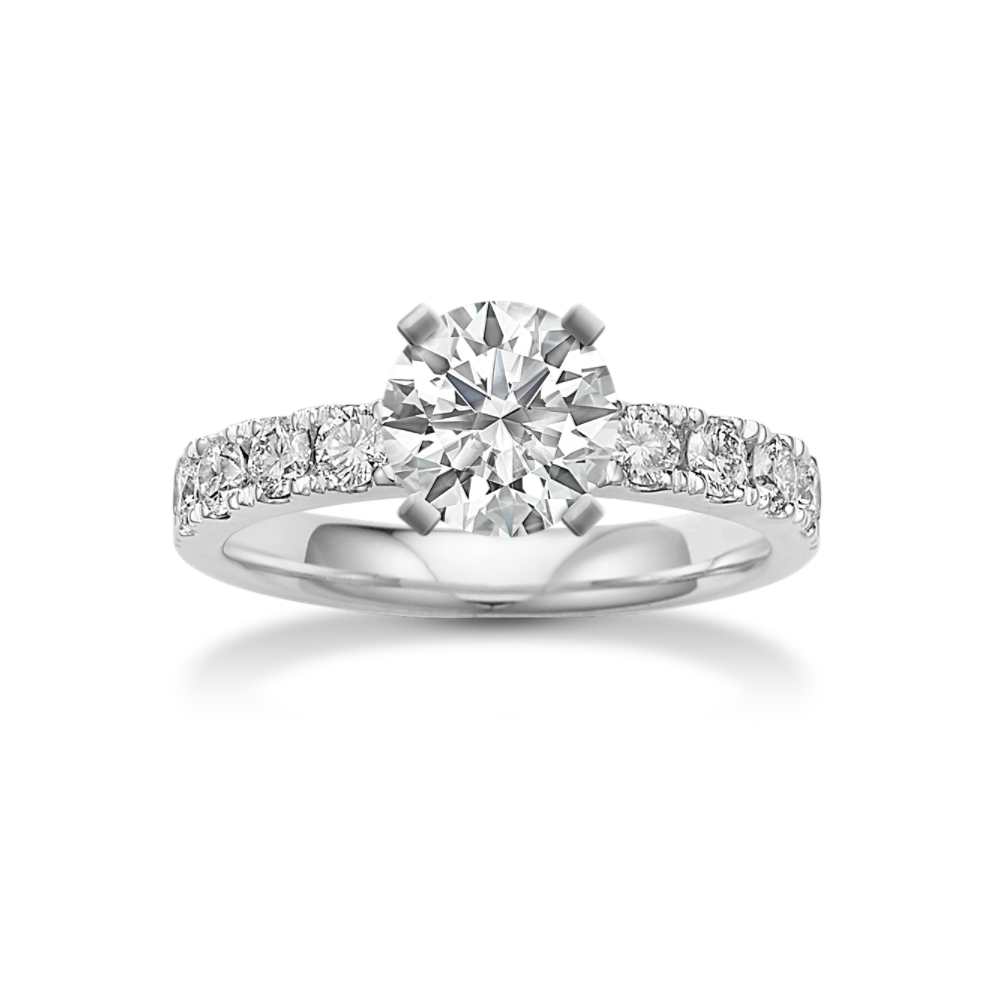 Spellbound Natural Diamond Engagement Ring in Platinum