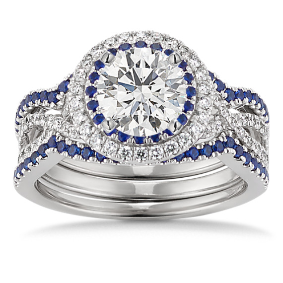 Sapphire wedding ring sets 60 photos - Vianawedding.com
