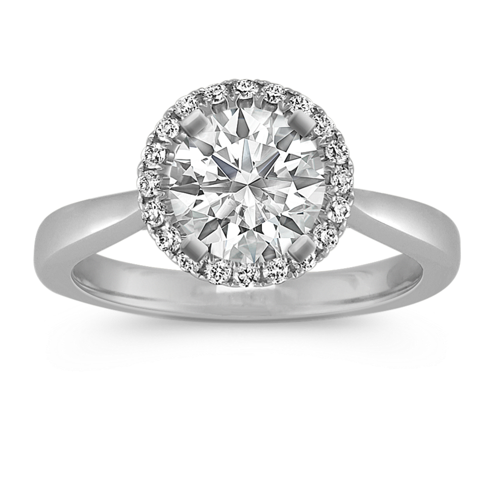 Kinsley Halo Engagement Ring for 1 ct Round