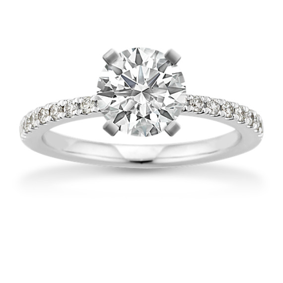 Timeless Diamond Engagement Ring in Platinum