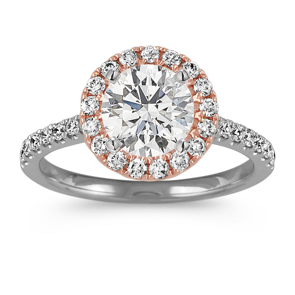 Vista Halo Engagement Ring for 1 ct Round