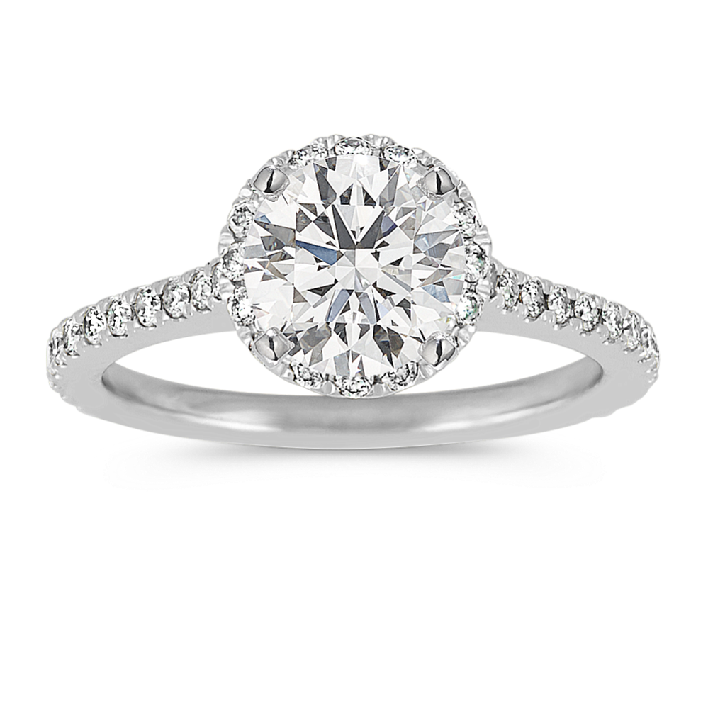 Angeleno Halo Engagement Ring (Round)