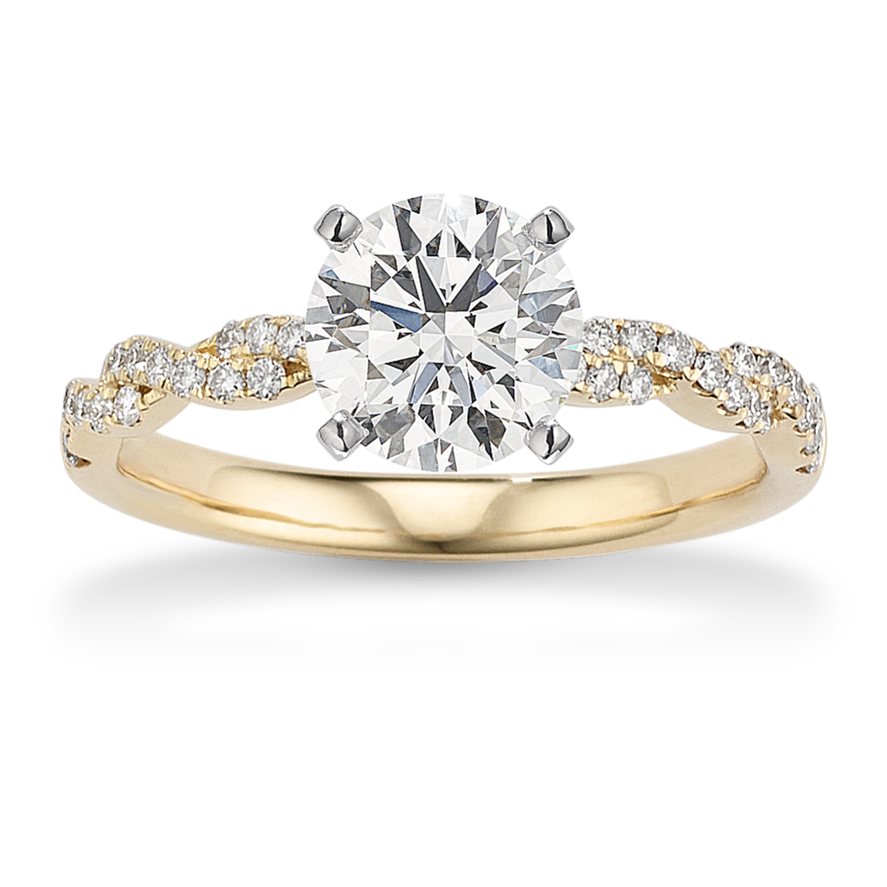 Lace Infinity Engagement Ring