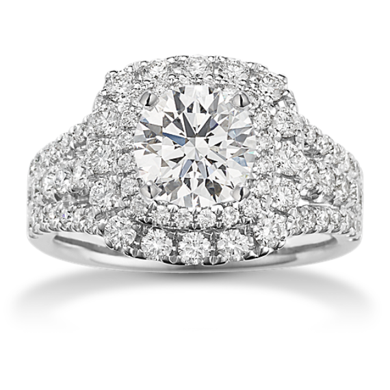 Alameda Double Halo Engagement Ring