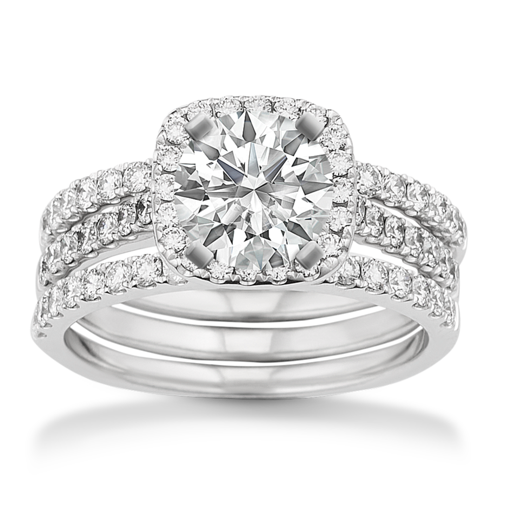 Diamond ring with two bands on sale