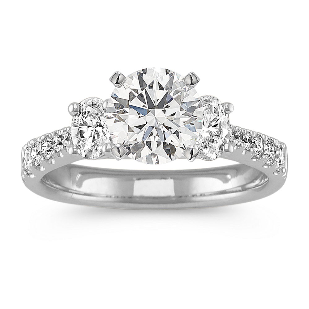 Pathway Three-Stone Engagement Ring