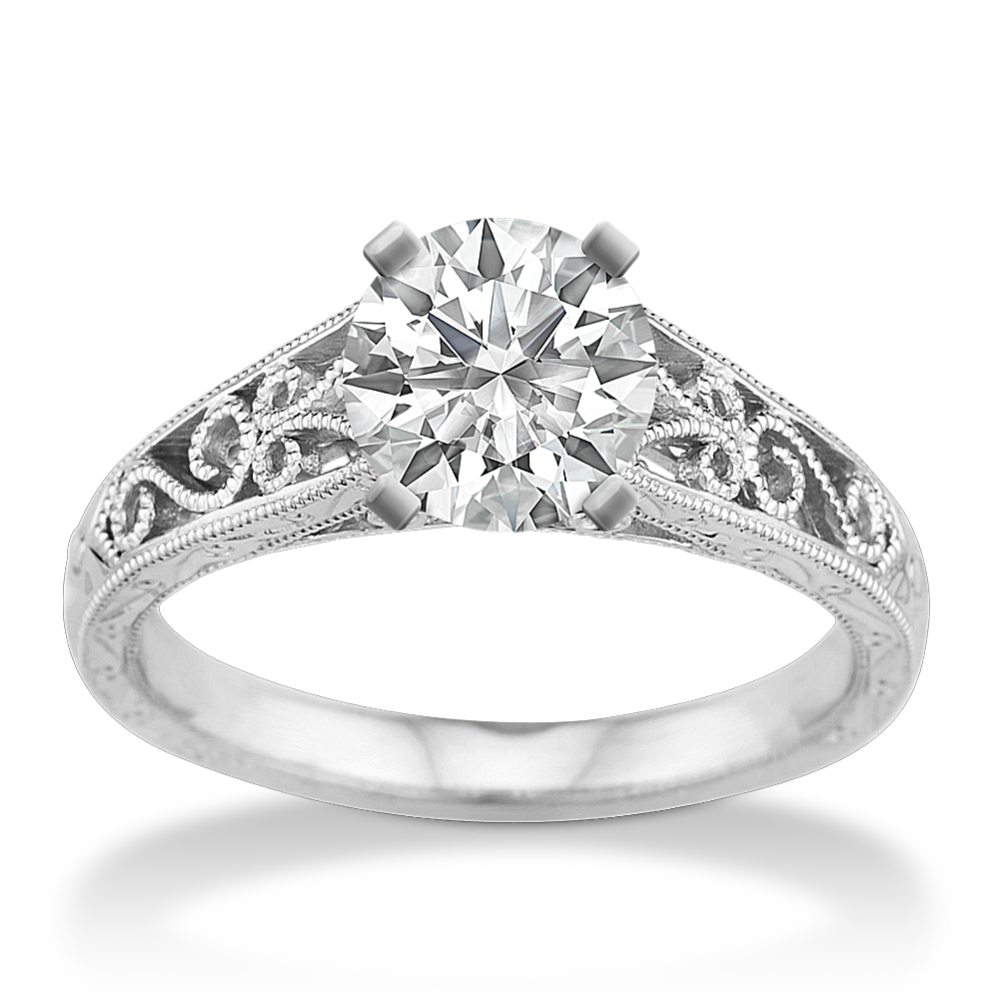 June Cathedral Engagement Ring Setting Price