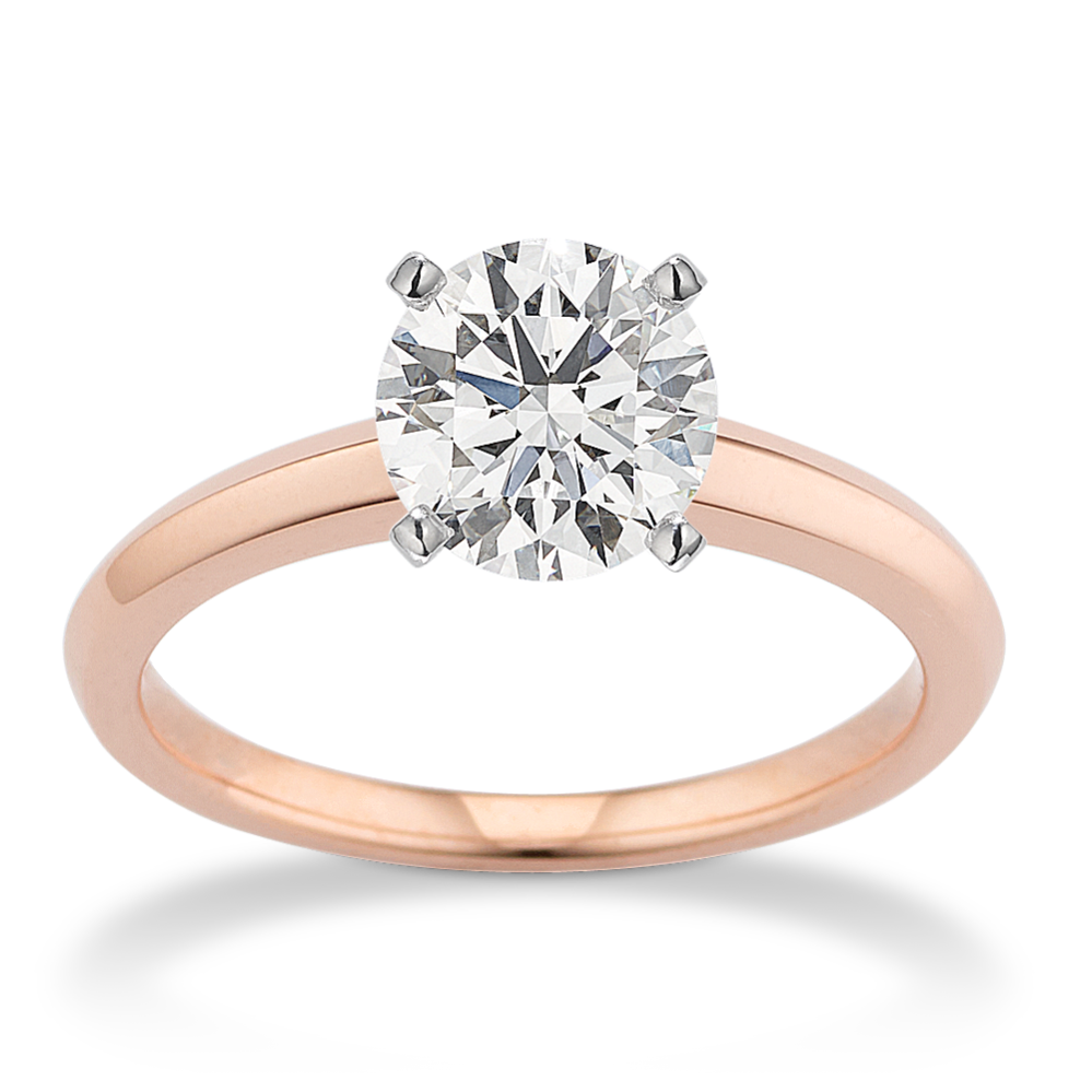 Knife Edge Solitaire Engagement Ring