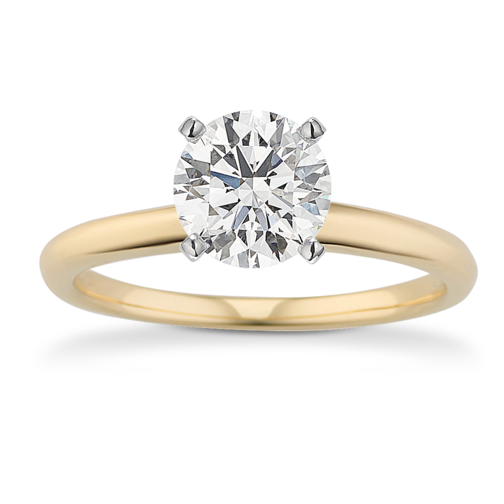 Knife Edge Solitaire Engagement Ring