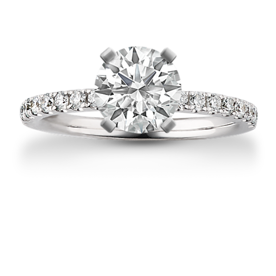 Vista Pave Engagement Ring