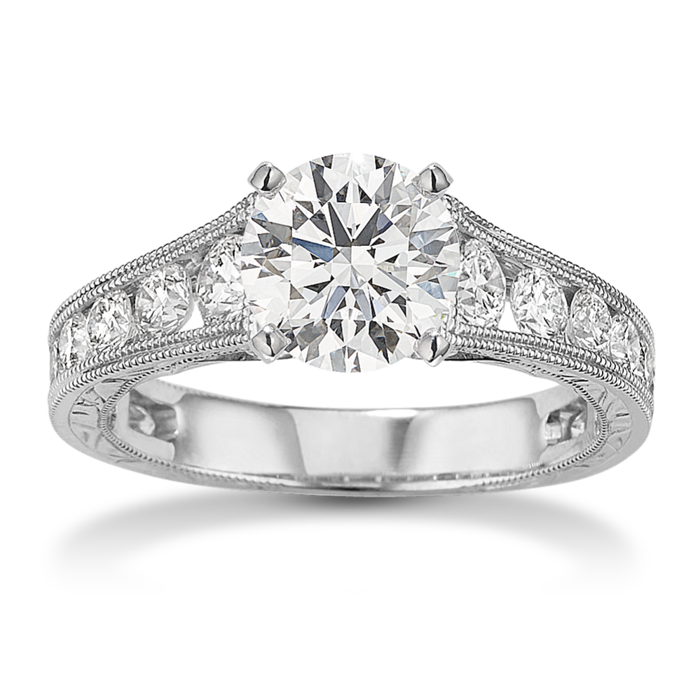 Avalon Engagement Ring (1 tcw Diamond Accents)
