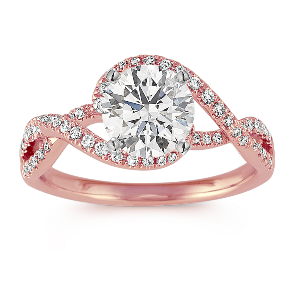 Padua Infinity Halo Engagement Ring