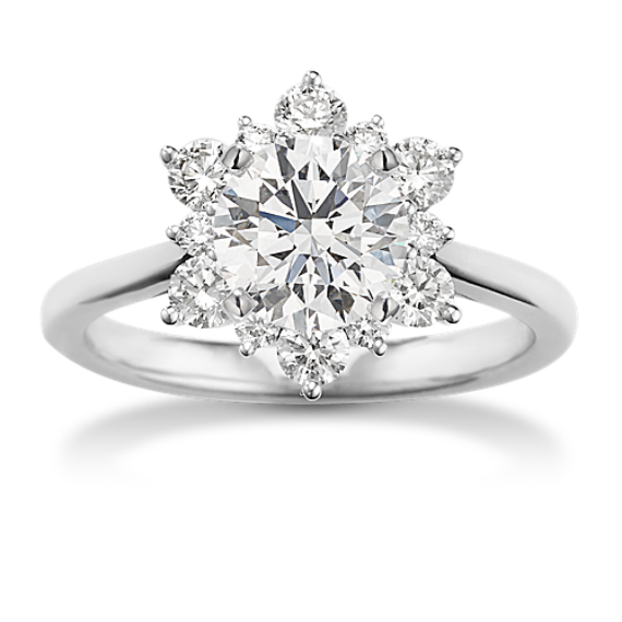 Star Halo Engagement Ring (Round)