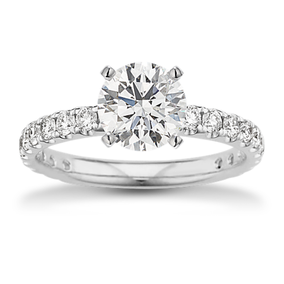 Chanson Diamond Pave Engagement Ring