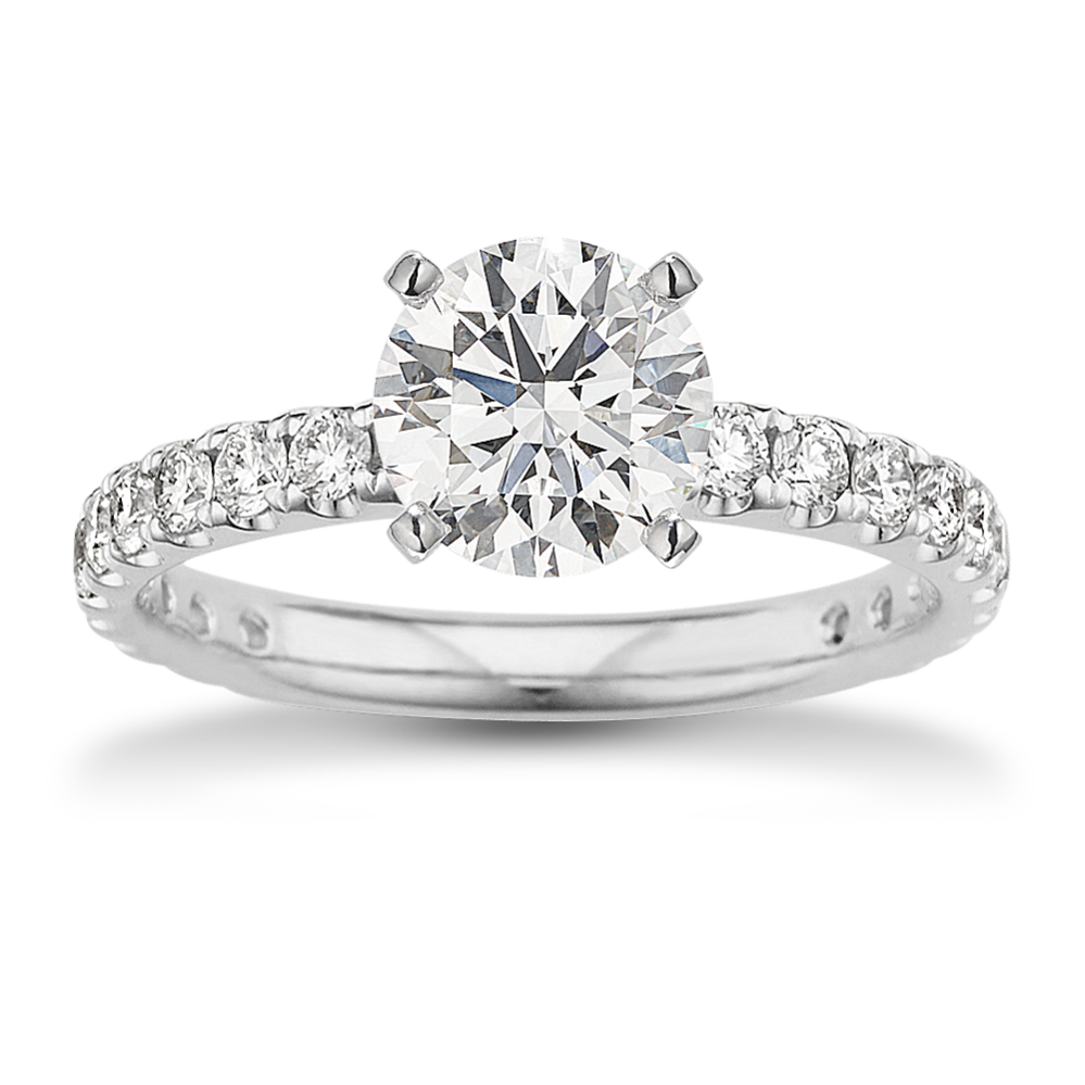 Chanson Diamond Pave Engagement Ring