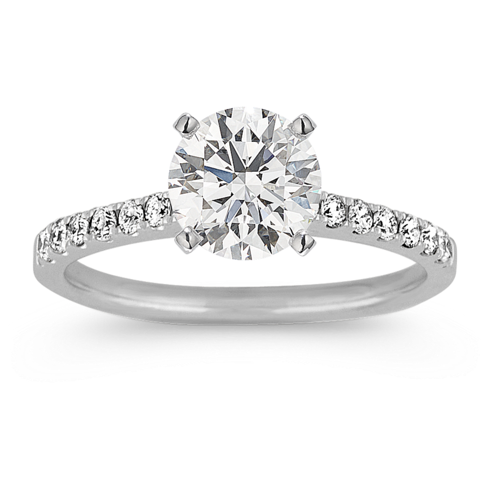 Vista Cathedral Engagement Ring in Platinum