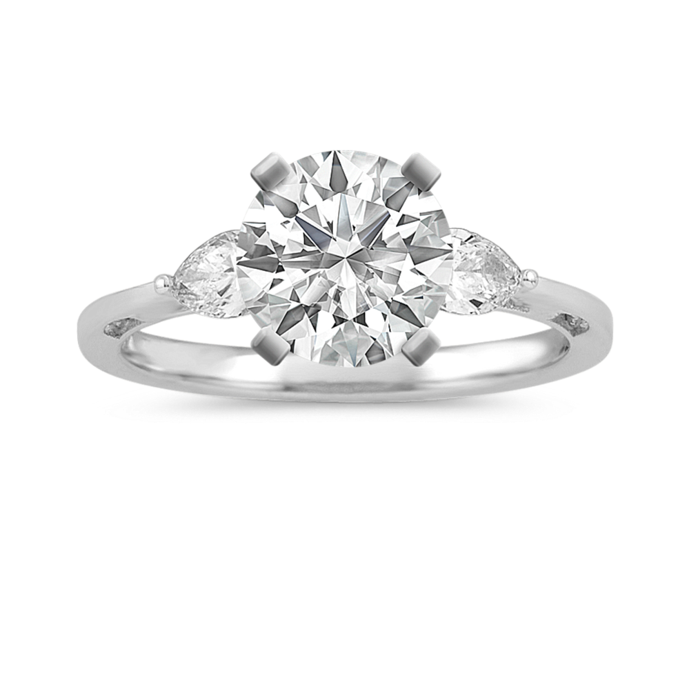 Shane co pear outlet shaped engagement ring