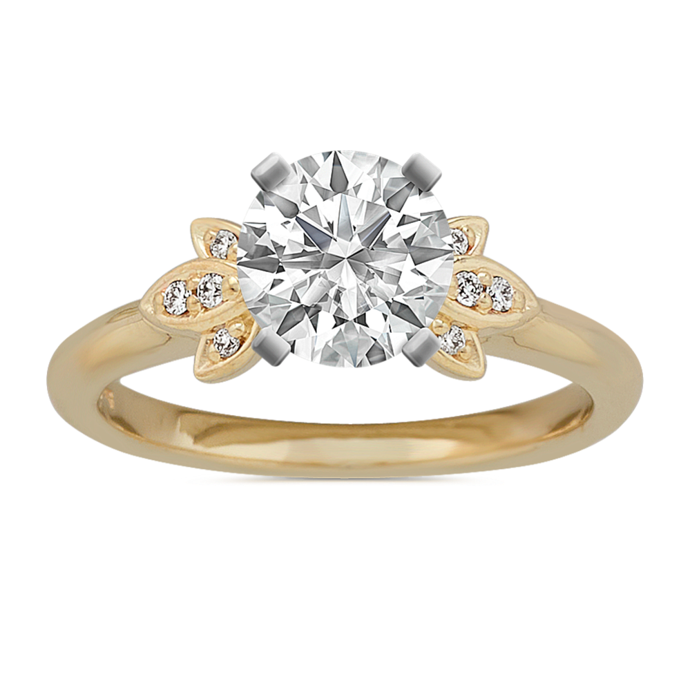 14k magnolia cheap wedding band