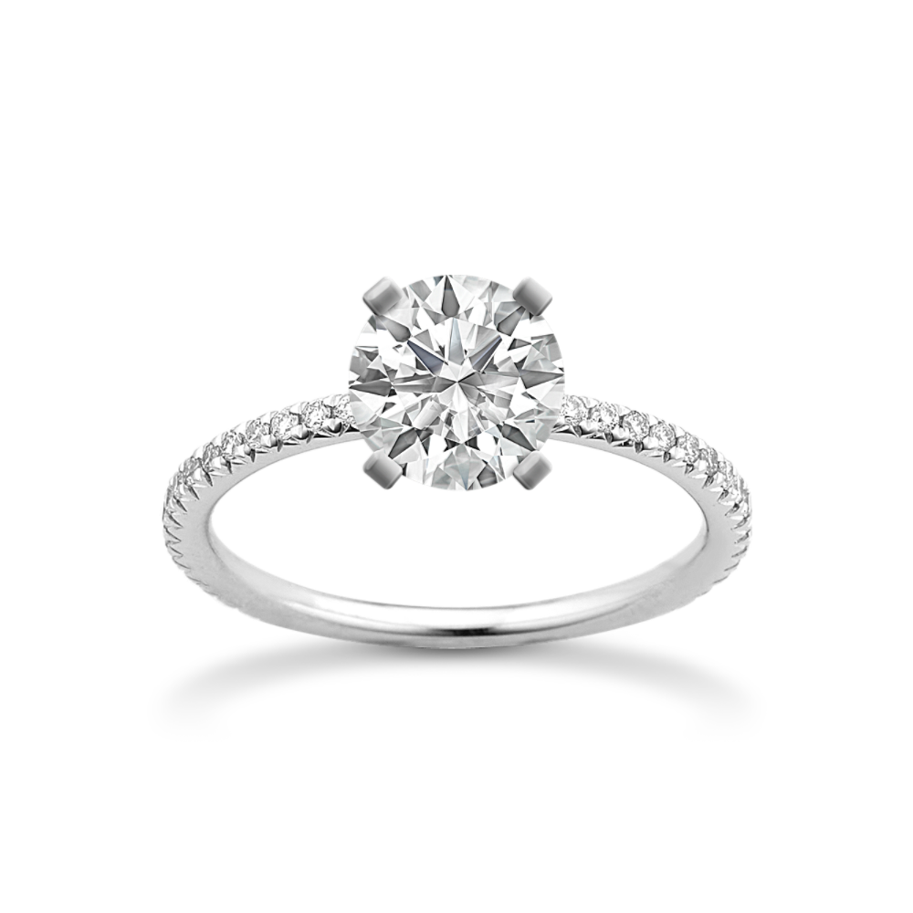 Pinnacle Classic Natural Diamond Engagement Ring