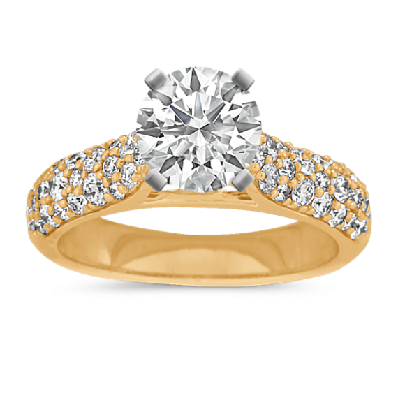 Adagio Diamond Engagement Ring in 14k Yellow Gold