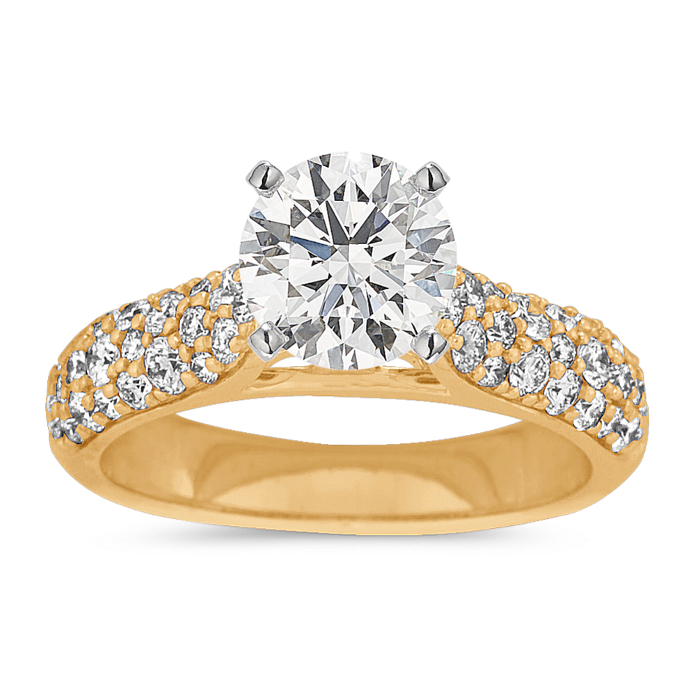Adagio Diamond Engagement Ring in 14k Yellow Gold