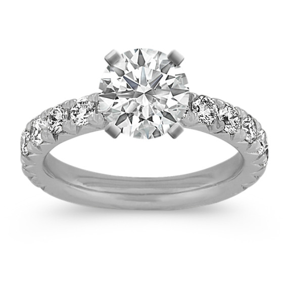 Phoenix Diamond Engagement Ring with Pave Setting