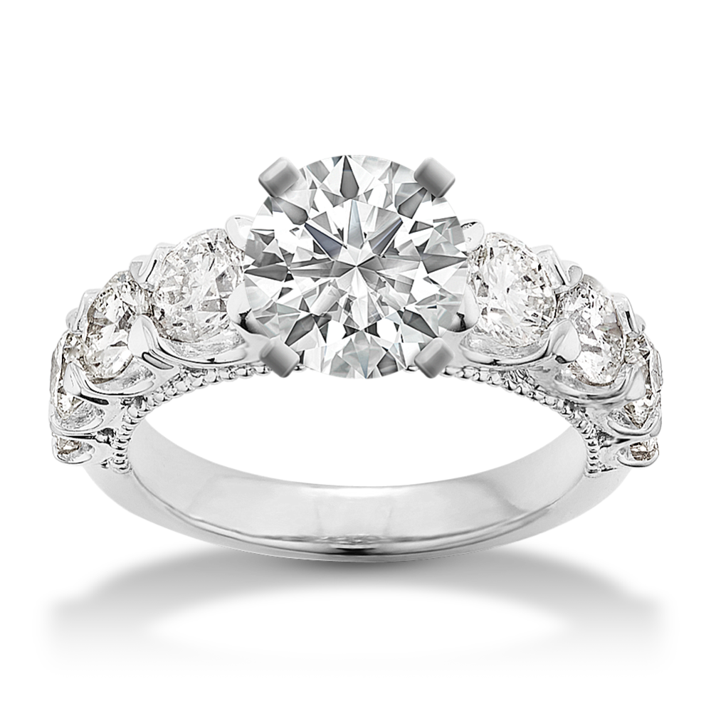 Eudora Engagement Ring in Platinum