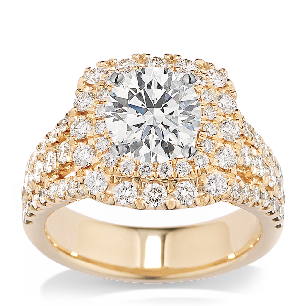 Alameda Double Halo Engagement Ring