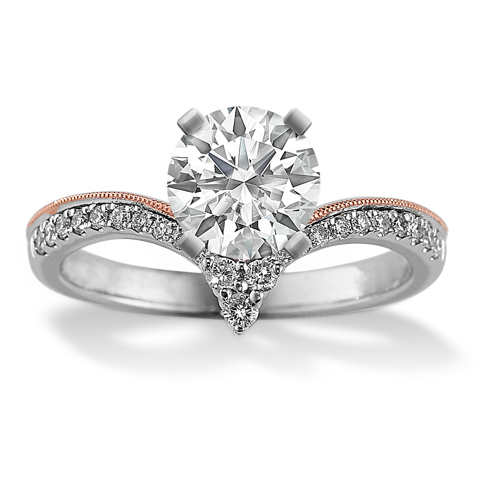 Andromeda Chevron Engagement Ring Shane Co