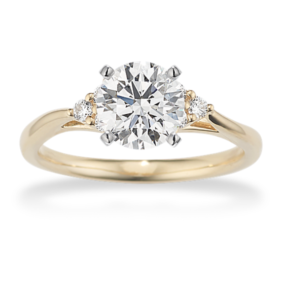 Three-Stone Cluster Engagement Ring