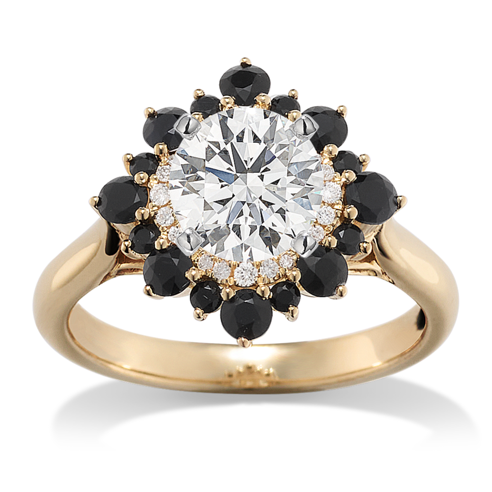 Prestige Sapphire & Diamond Halo Engagement Ring