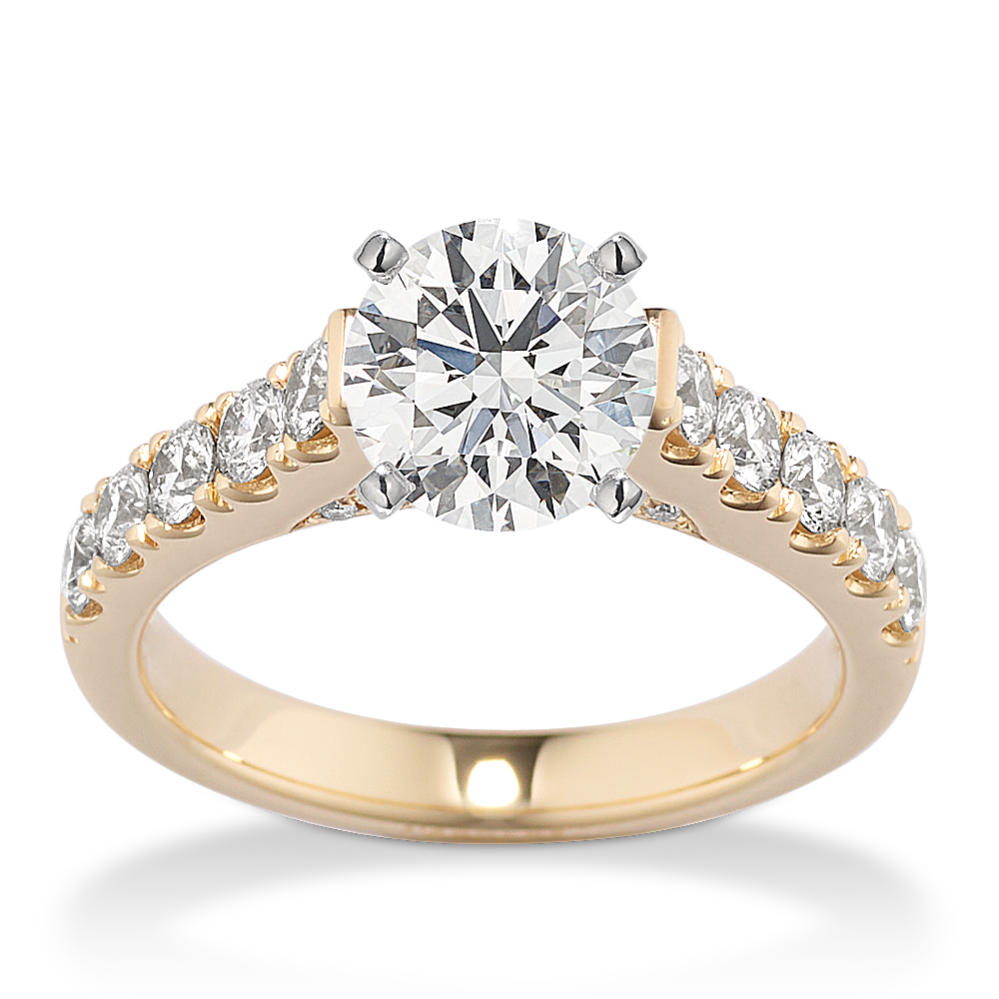 Crisscross Cathedral Engagement Ring