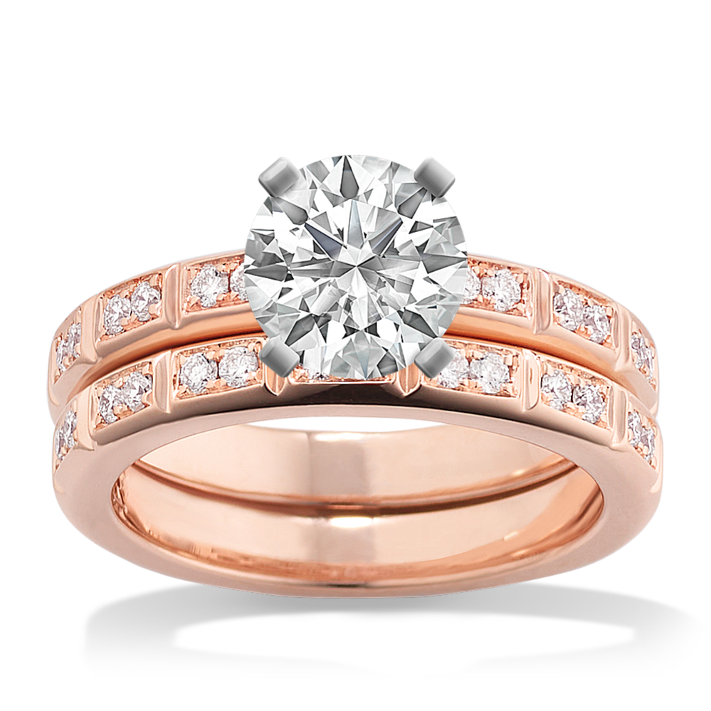 Shane co rose gold wedding band top
