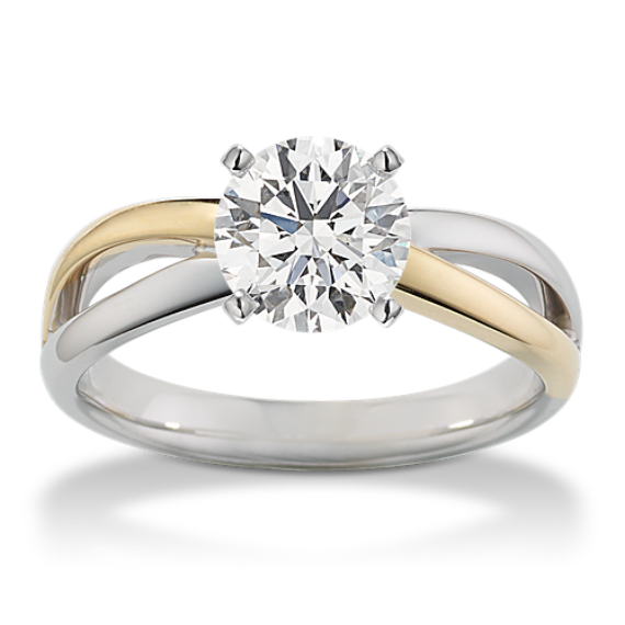 Duo Crossover Engagement Ring