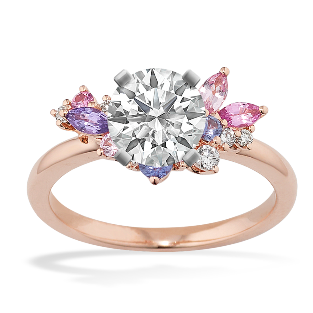 Lavender sapphire ring rose gold outlet