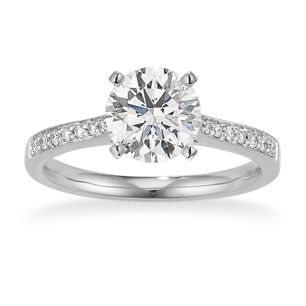 Ileana Cathedral Engagement Ring in Platinum