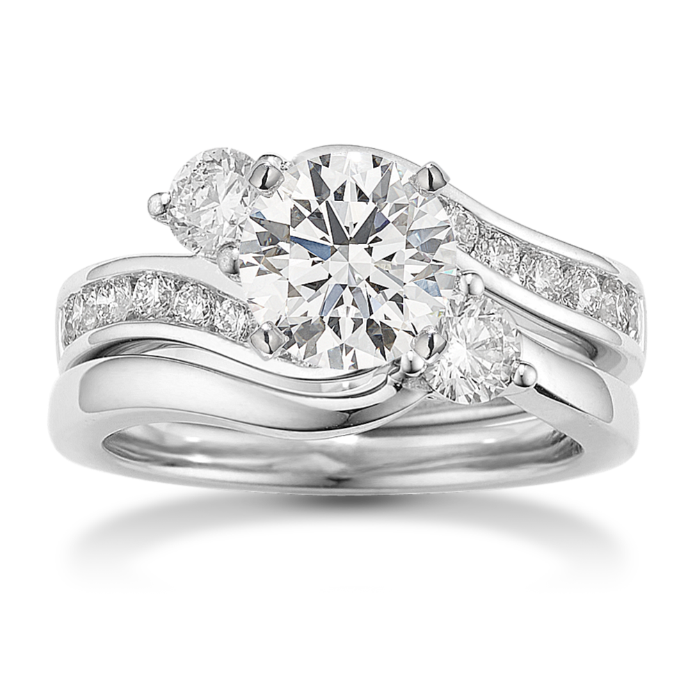 Pomona Wedding Set in Platinum