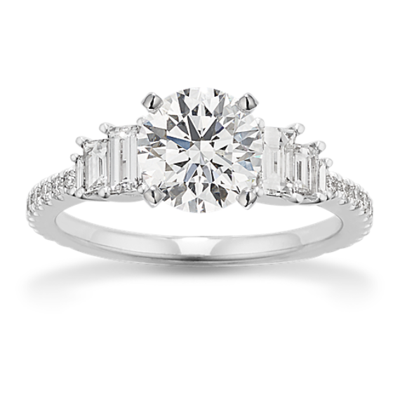 Art Deco Engagement Ring in Platinum