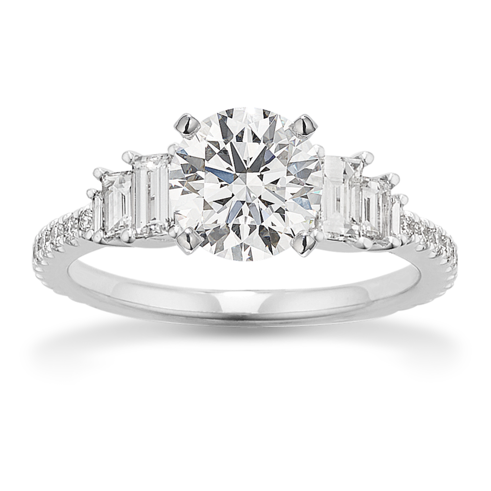 Art Deco Engagement Ring in Platinum