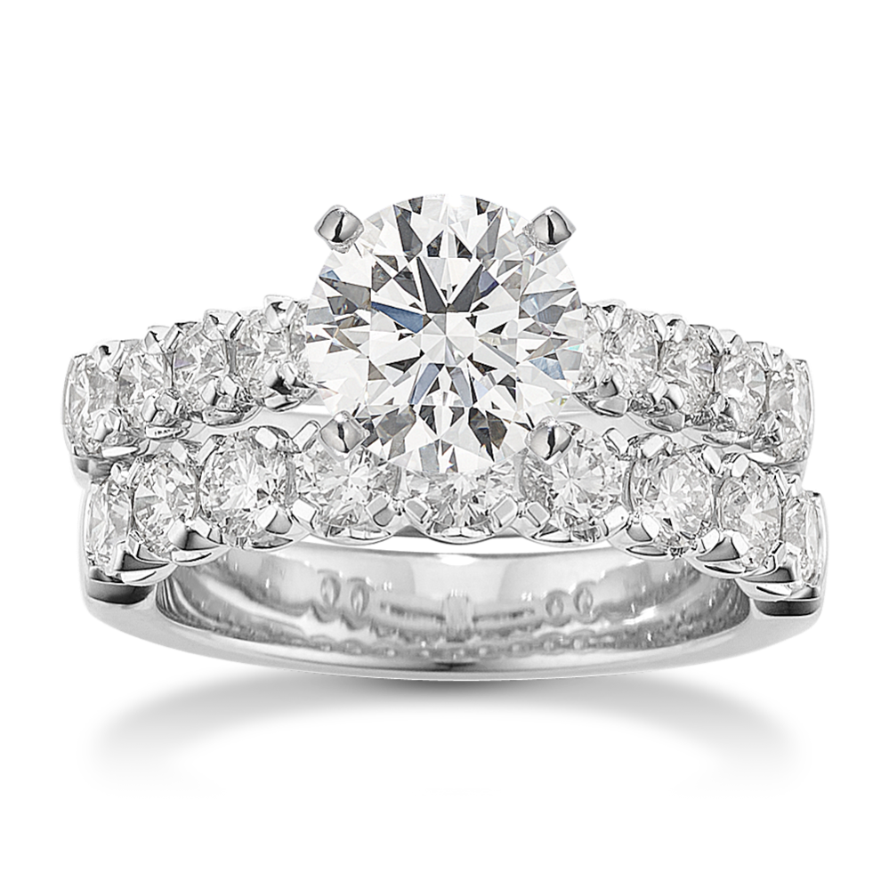 Natalia Wedding Set in Platinum