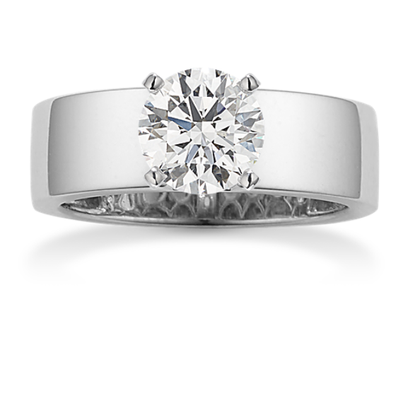 Cigar Band Engagement Ring