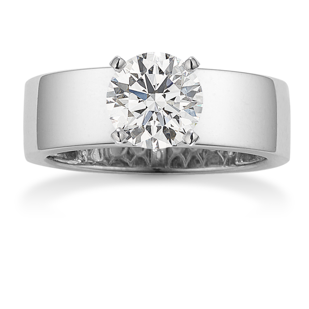 Cigar Band Engagement Ring