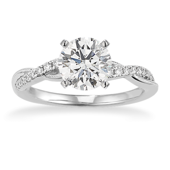 Naya Infinity Engagement Ring in Platinum