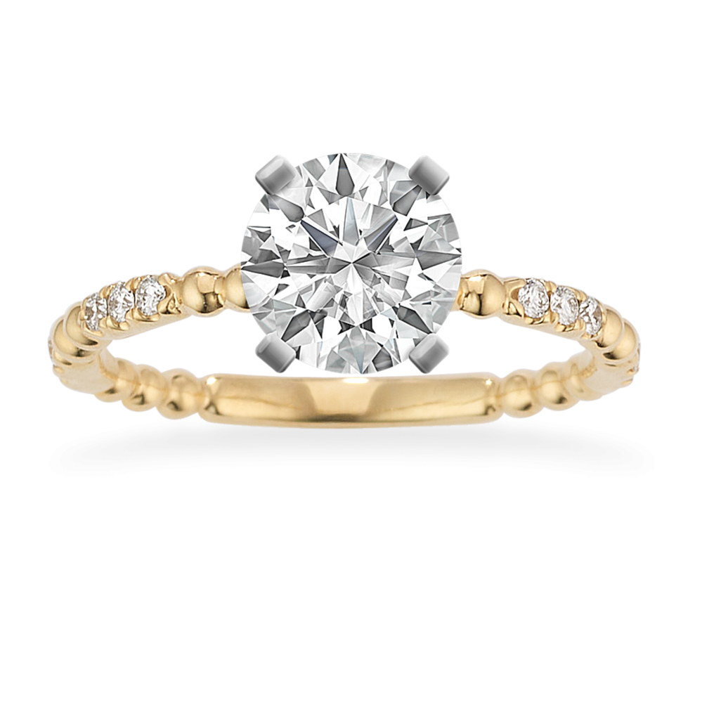 Beaded pave ring discount